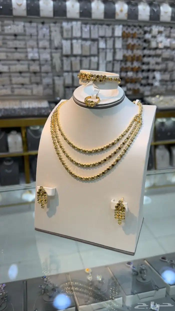 طقم بديل الذهب زركون 20