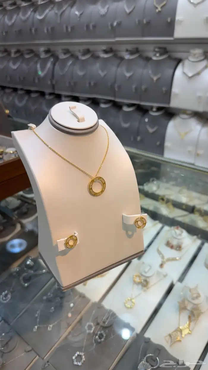 طقم بديل الذهب زركون 8