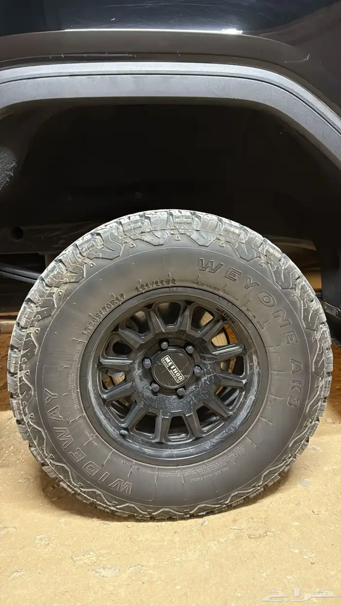 طقم جنوط كفرات شبه جديده الاستخدام شهرين تقريبا 3