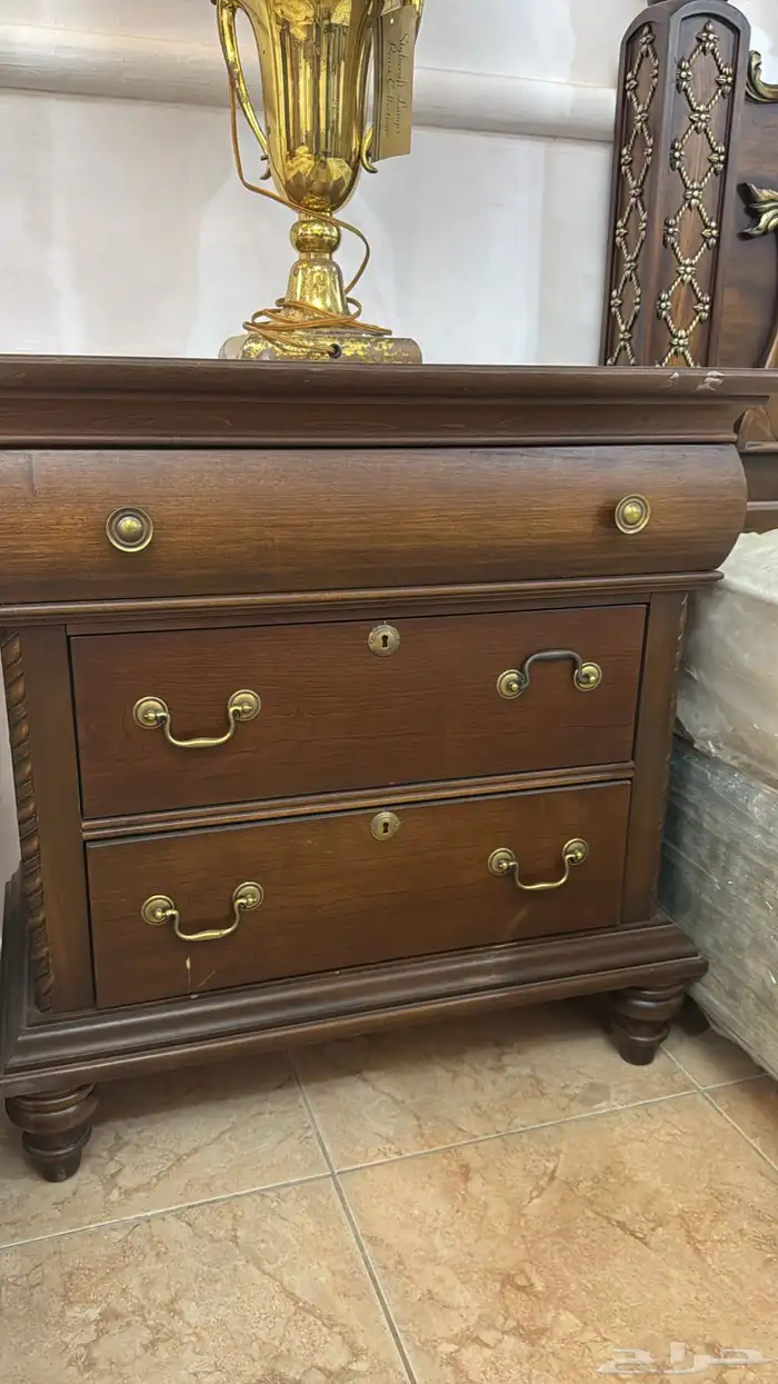 سرير امريكي خشب طبيعي 1