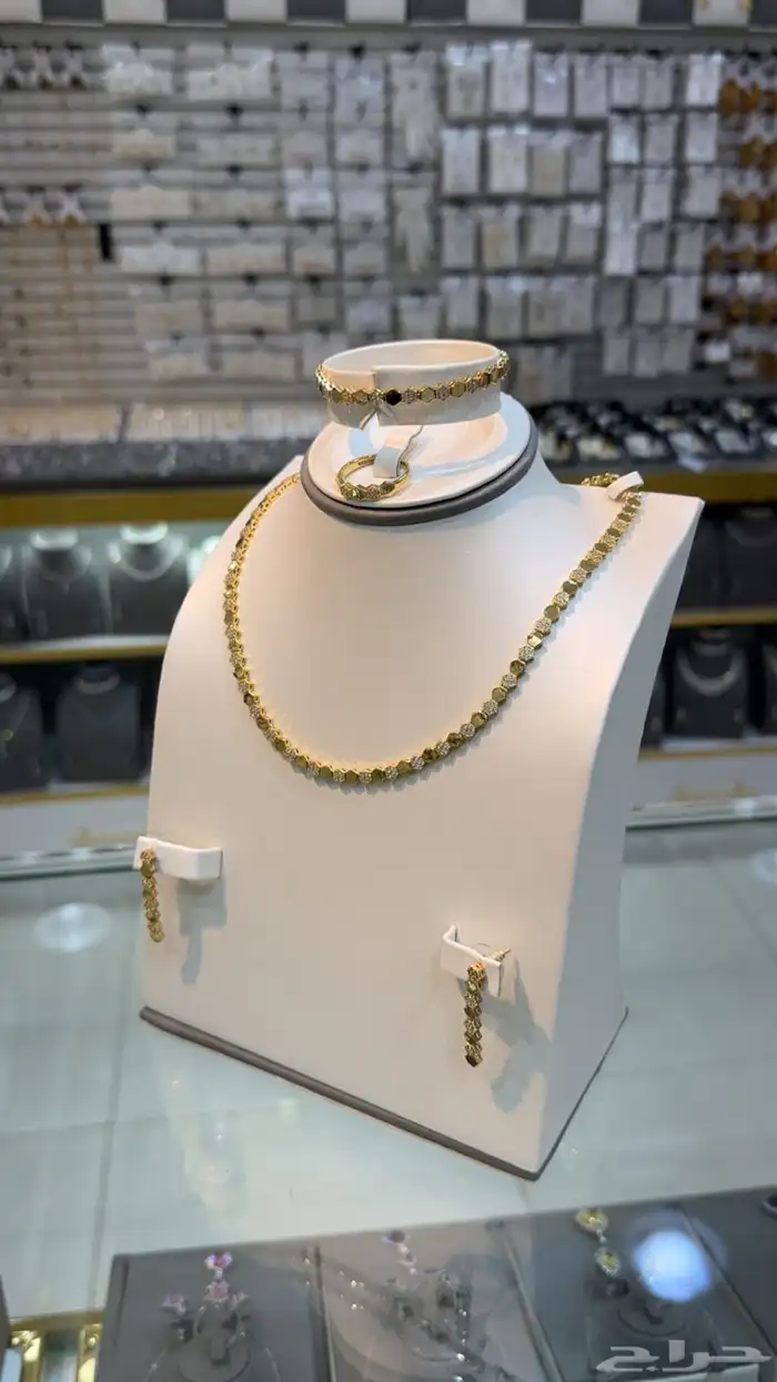 طقم بديل الذهب زركون 19