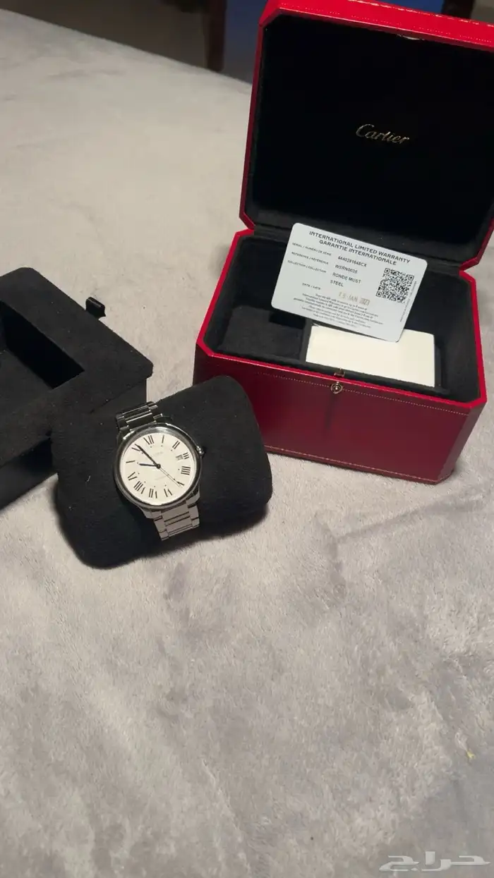 ساعة كارتير اصليه بكرتونها 5