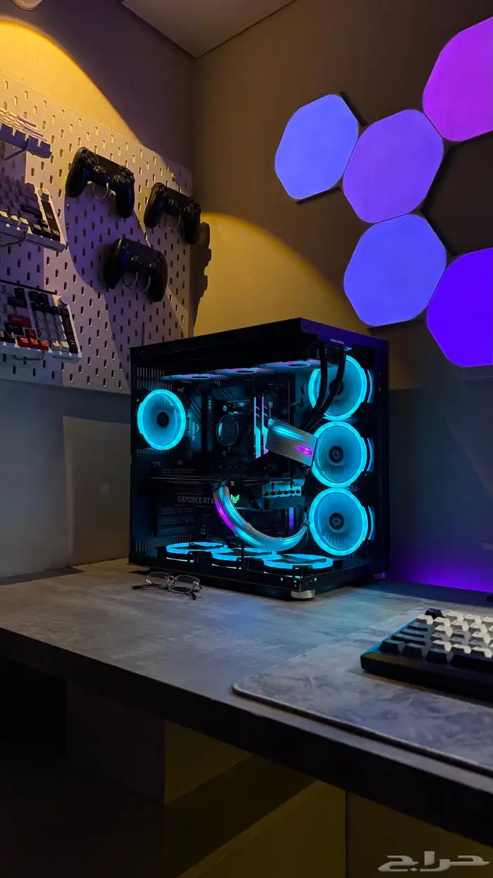 كيس pc زيقماتيك اسود مع 7 مراوح 1