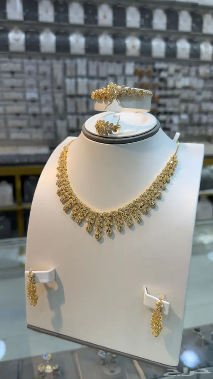 طقم بديل الذهب زركون 2