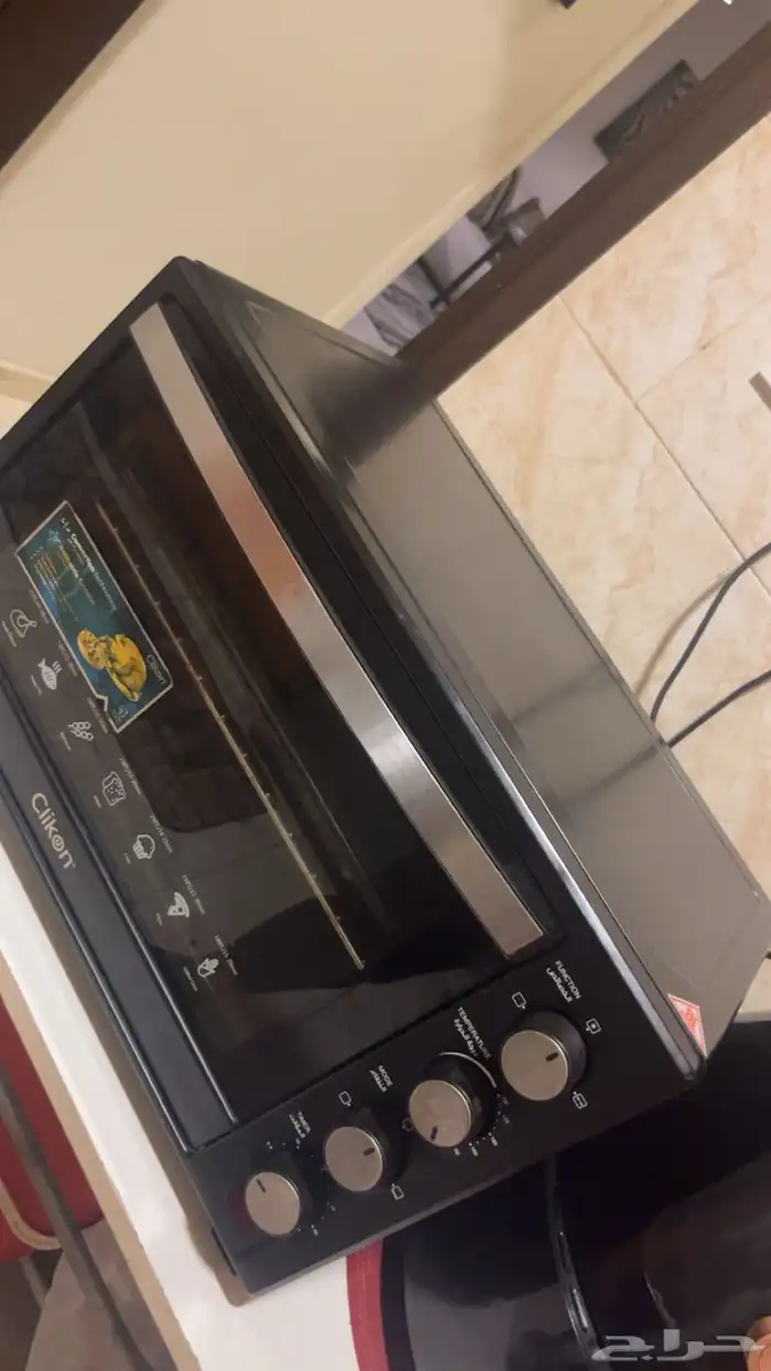 غاز 4 عيون فرن كهربائي كنب حرف ال لون عودي باركيه مع الضمان 1