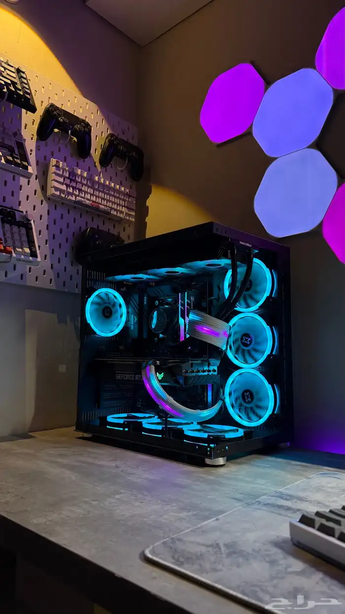 كيس pc زيقماتيك اسود مع 7 مراوح 2