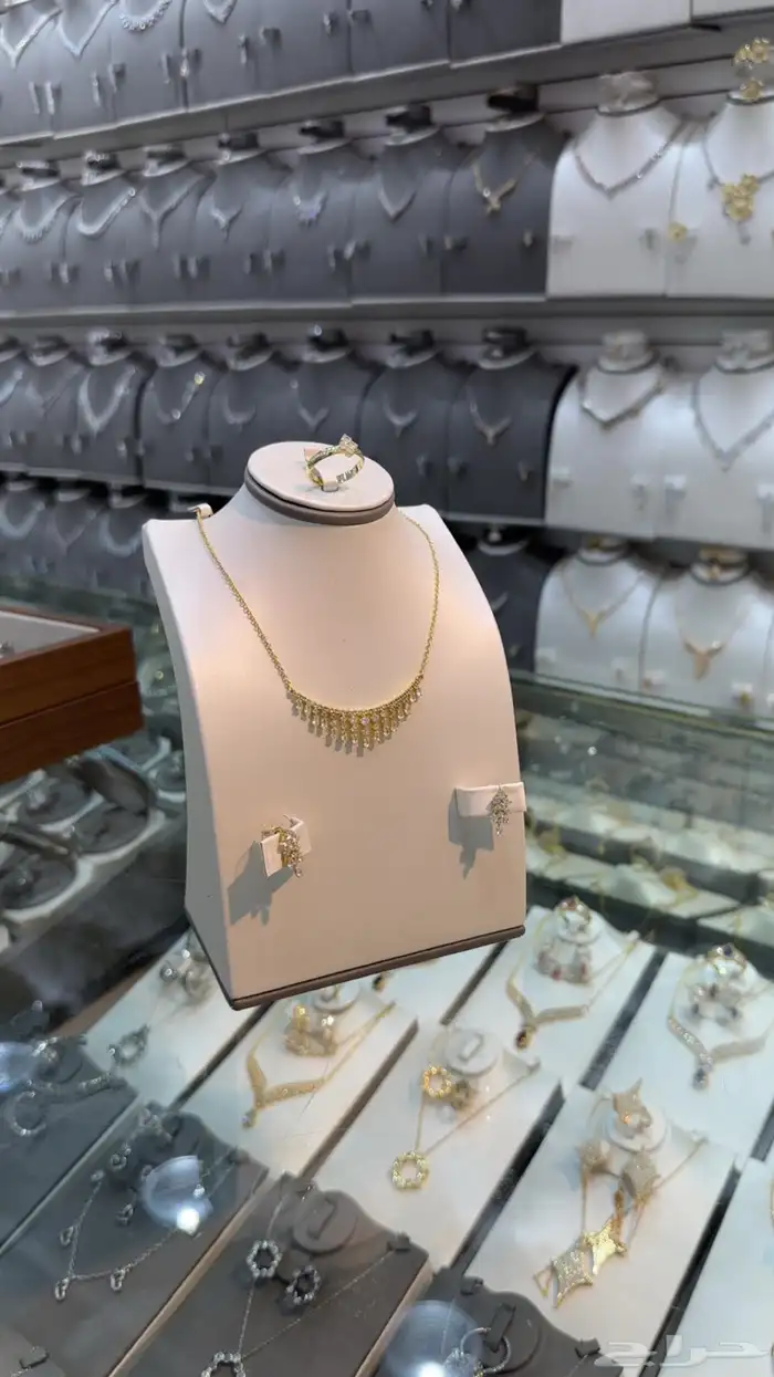 طقم بديل الذهب زركون 7