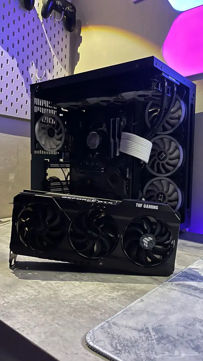 كيس pc زيقماتيك اسود مع 7 مراوح 3