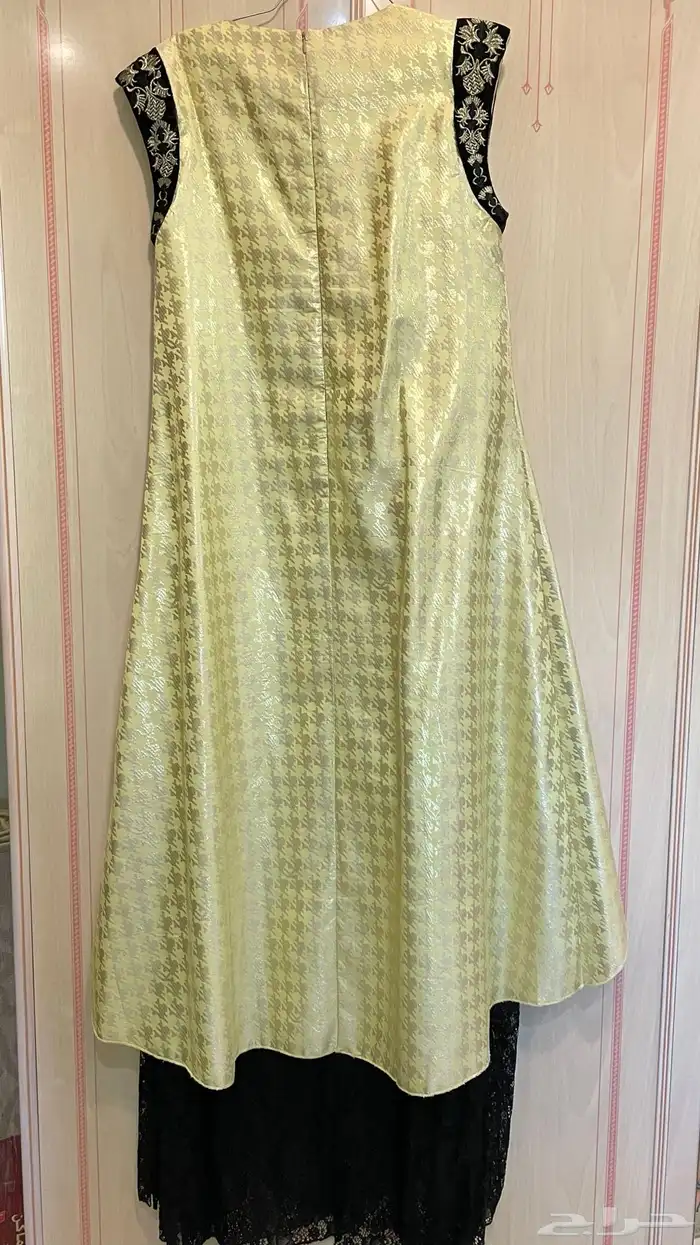 فستان انيق اصفر 0