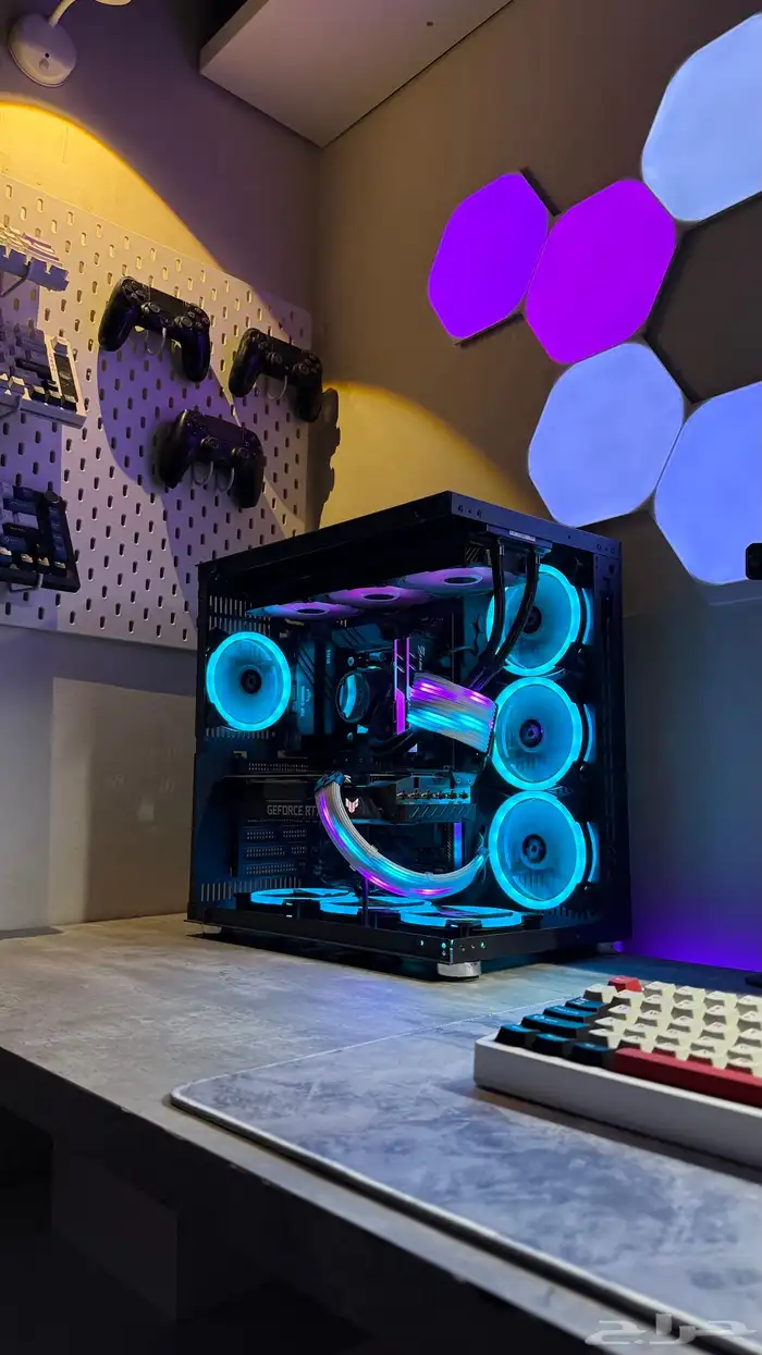 كيس pc زيقماتيك اسود مع 7 مراوح 0