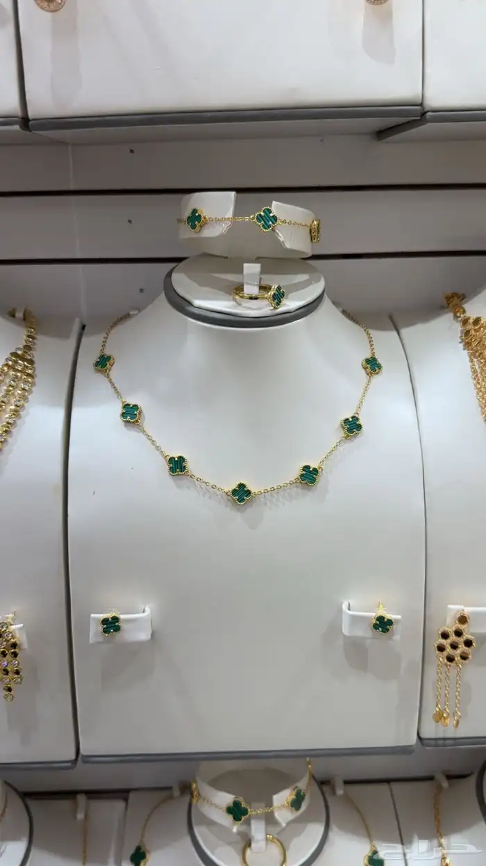 طقم بديل الذهب زركون 21