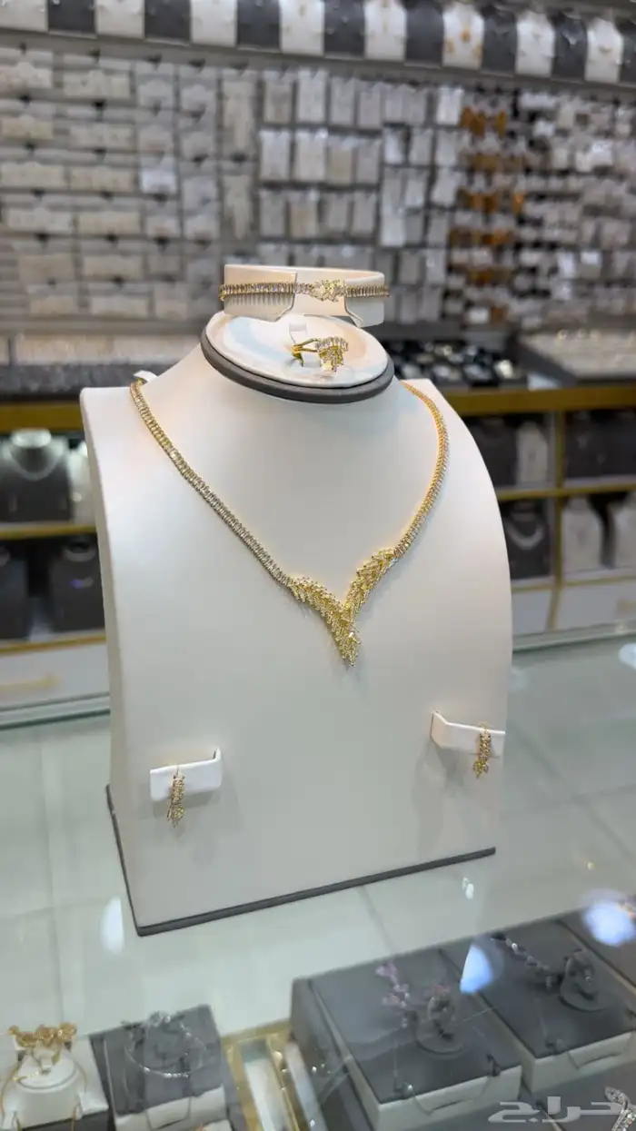 طقم بديل الذهب زركون 5