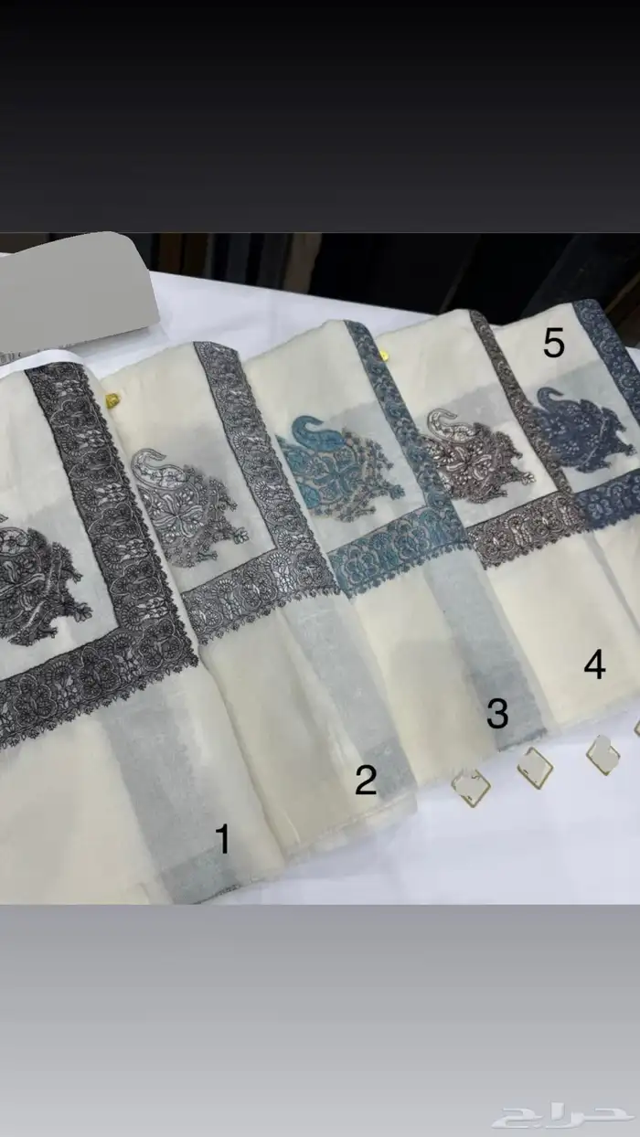 شال كشميري شماغ كشميري تطريز عريض 2