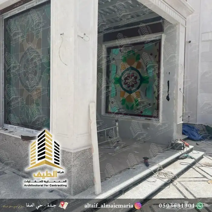 مرايا وزجاج معشق وملون لكسان أبواب شورات تشطيبات 12