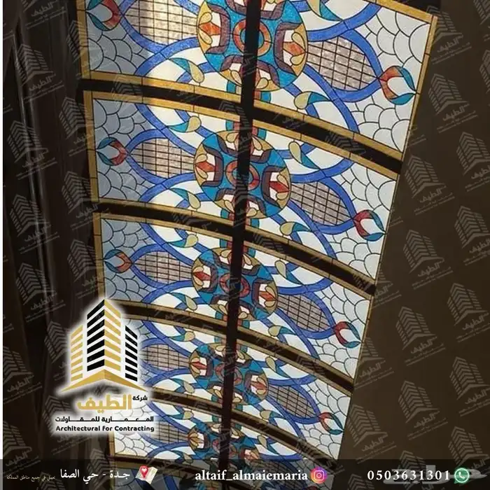 مرايا وزجاج معشق وملون لكسان أبواب شورات تشطيبات 4