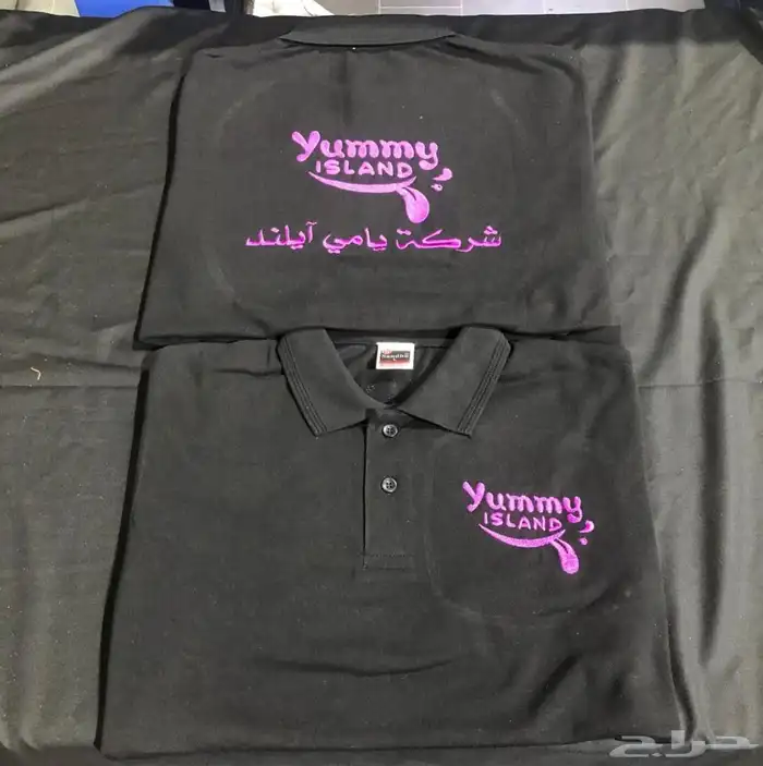 تطريز وطباعه تيشرتات الزي الموحد 35 ريال اقل كميه 12 5