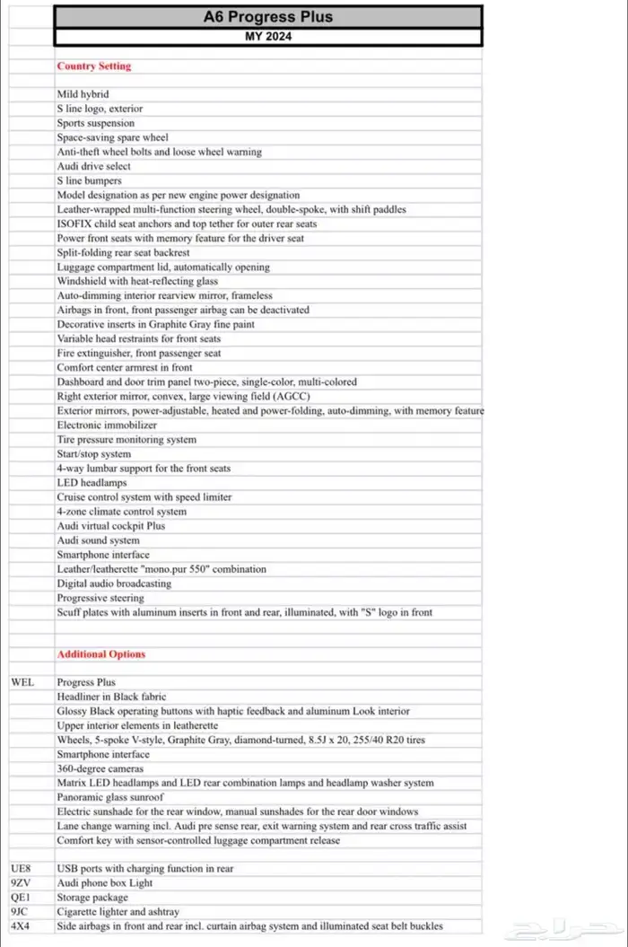 اودي A6 إس لاين موديل 2024 14