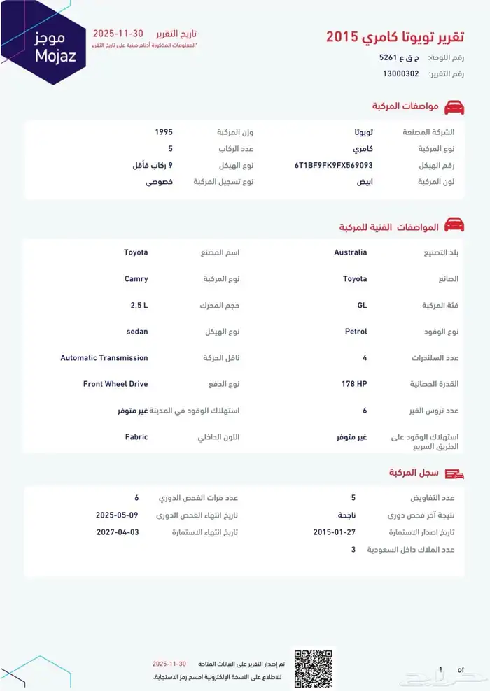 كامري 2015 فل كامري الحد 28000 12