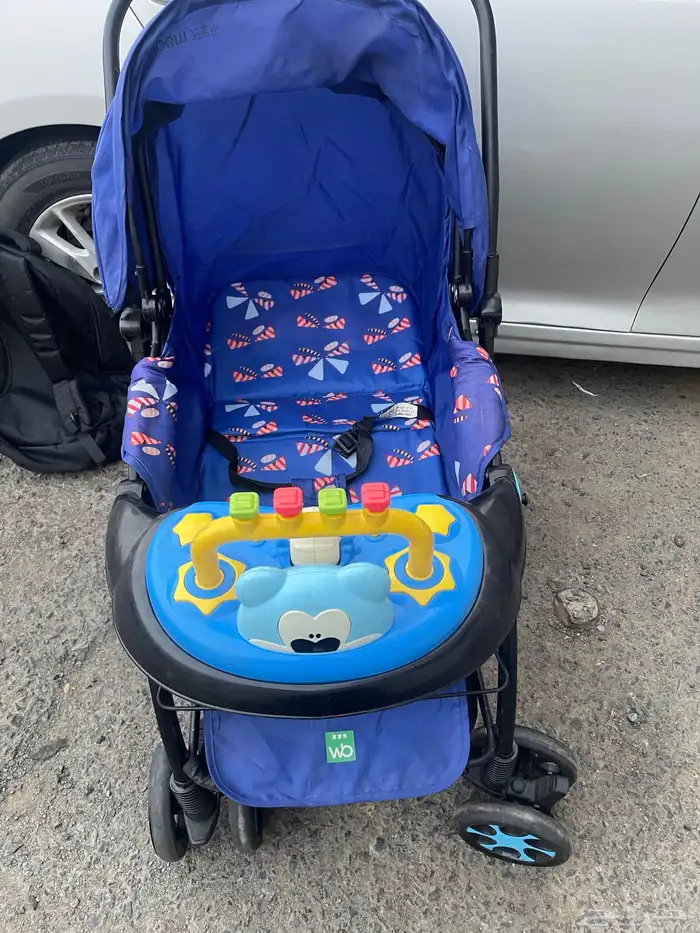 عربية اطفال مع مشاية 3