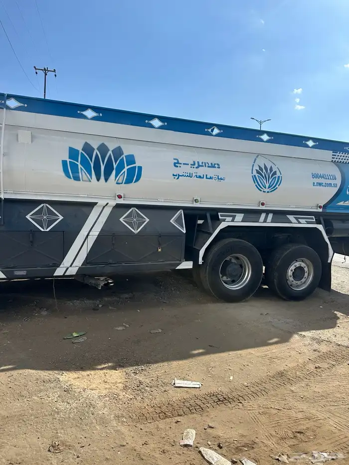 تانكي ماء صهريج 19 طن 4 ملي بدروجه نصيف من الصدا والتهريب 3