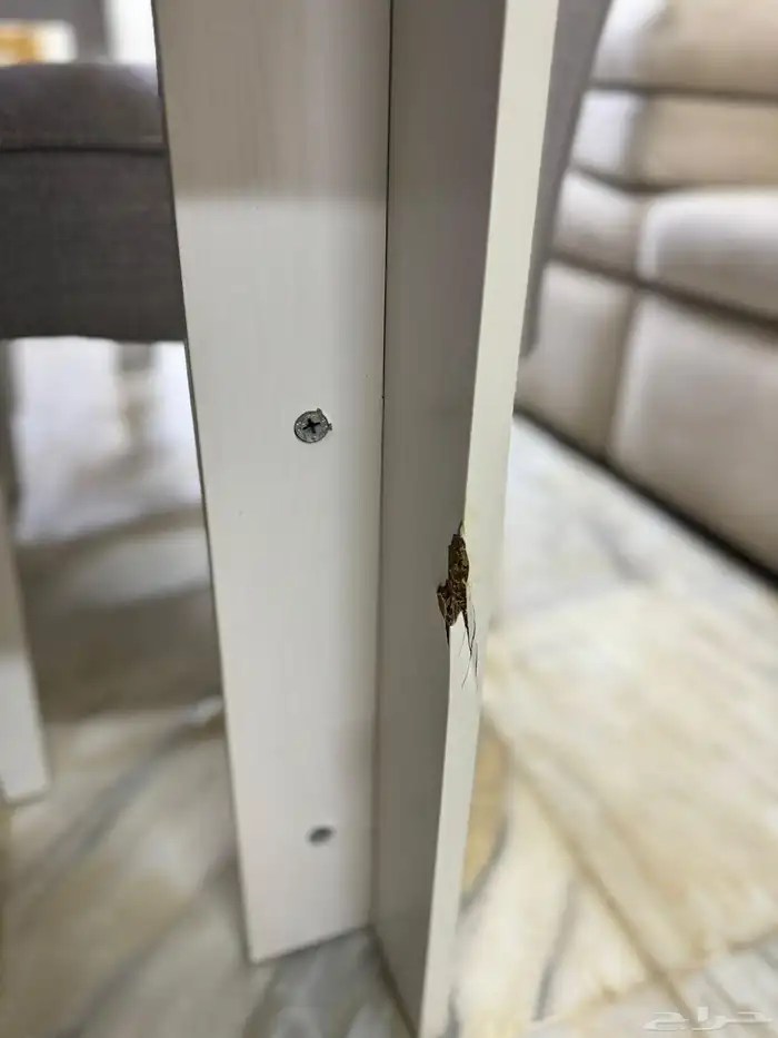 طاولة طعام من ابيات مع 6 كراسي  حجم المقاسات   180 90 3