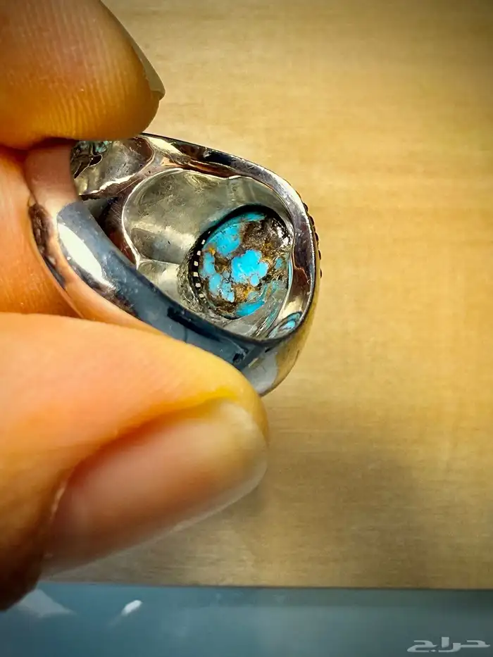 خاتم فيروز نيشابوري ( شبكي ) فاخر 3