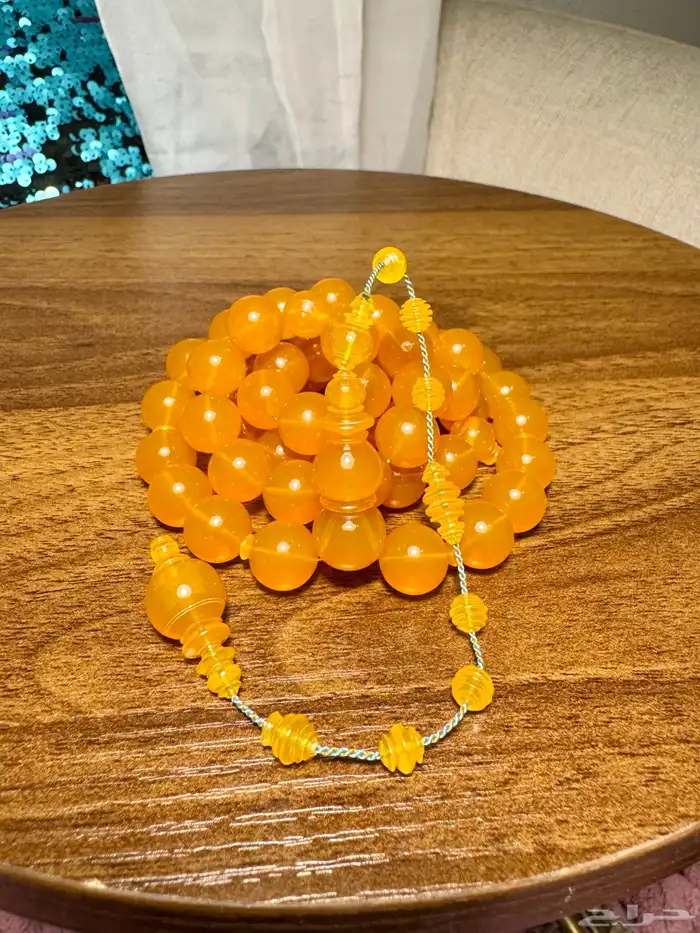 سبحة قلاليث صب قديم لون المكعبات جميل جدا 3