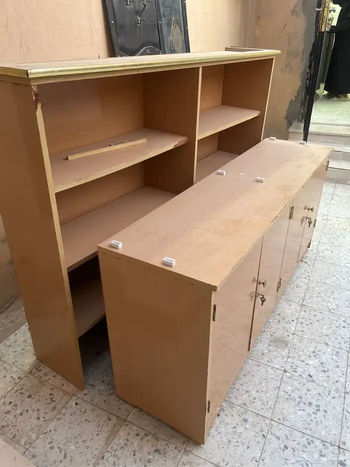 مكتبة خشب سنديان 0