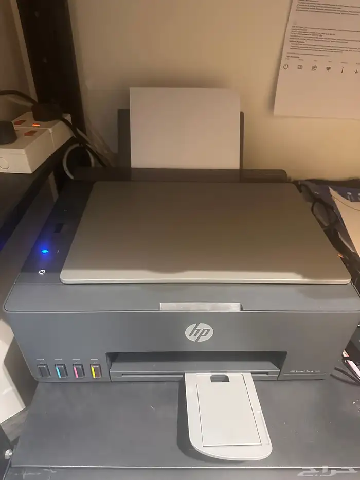 طابعة تانك 581 شبه جديدة استخدام شهر 3-1 واي فاي 0