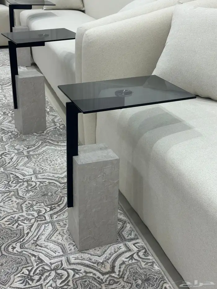 طاولات خدمه فايبر 9قطع صغيره و1 كبيره ب(1500) لكامل الطقم 5