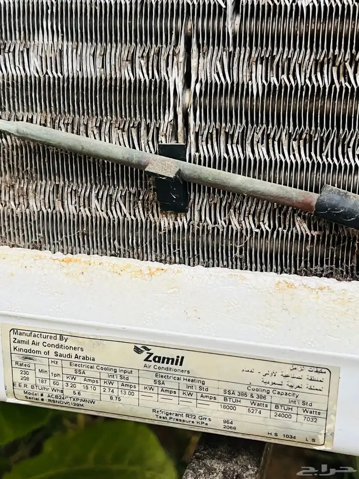 مكيف شباك مقاس 18 0