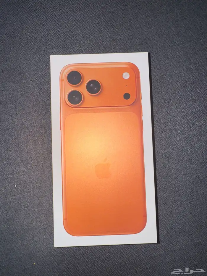 جوال ايفون 17برو ماكس برتقالي جديد بكرتونه 0