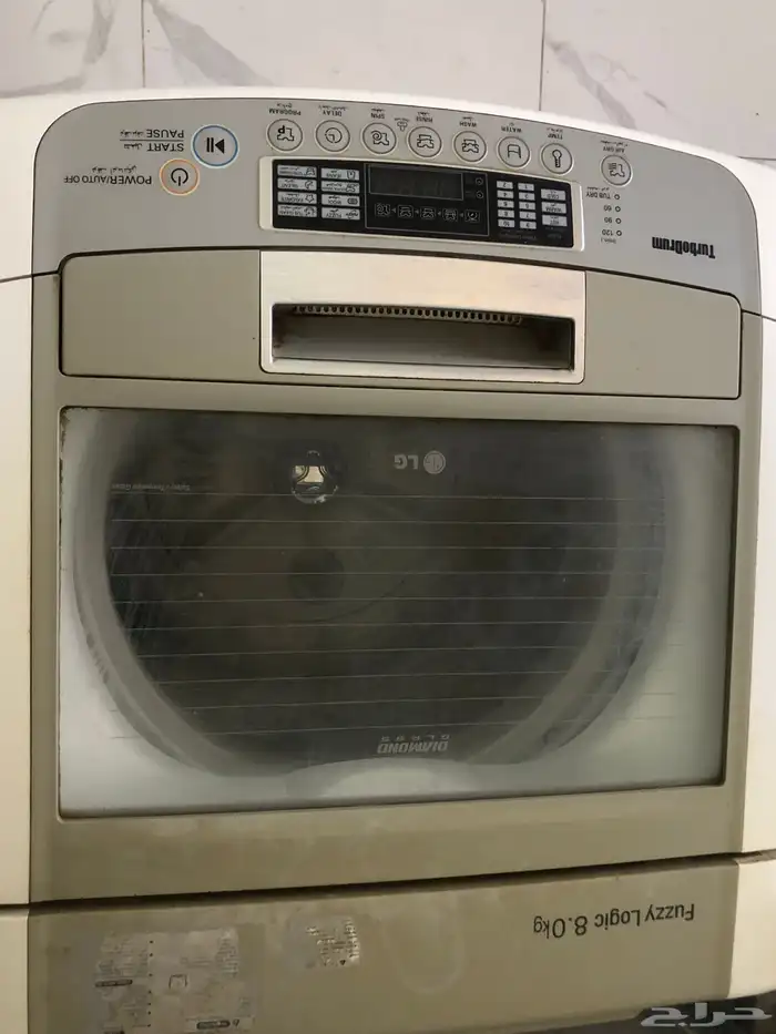للبيع غسالة اتوماتيك مستعملةLG 8 كيلو TurboDrum 1