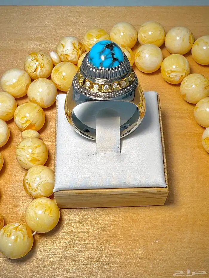 خاتم فيروز نيشابوري ( شبكي ) فاخر 2