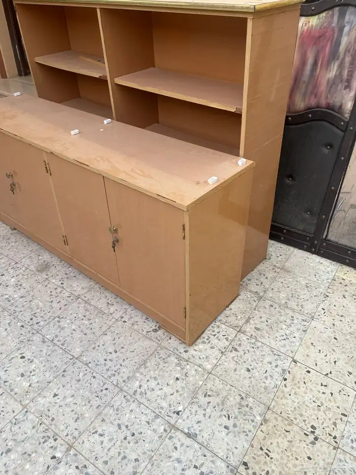 مكتبة خشب سنديان 2