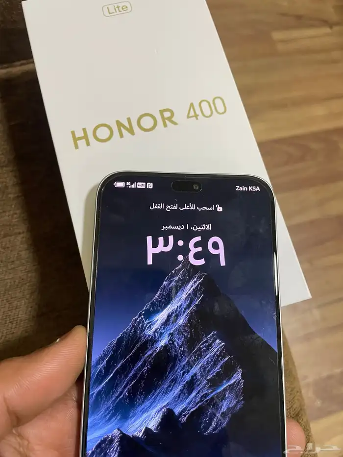 للبيع جوال هونر 400 256قيقا لون سلفر استخدام يوم واحد 1