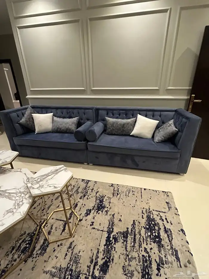 كنب صاله وجلسه ارضيه بدون الفرشه نظيف مره 3