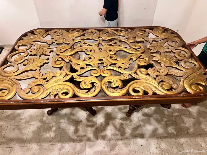 طاولة طعام سفرة 6 كراسي خشب زان 4