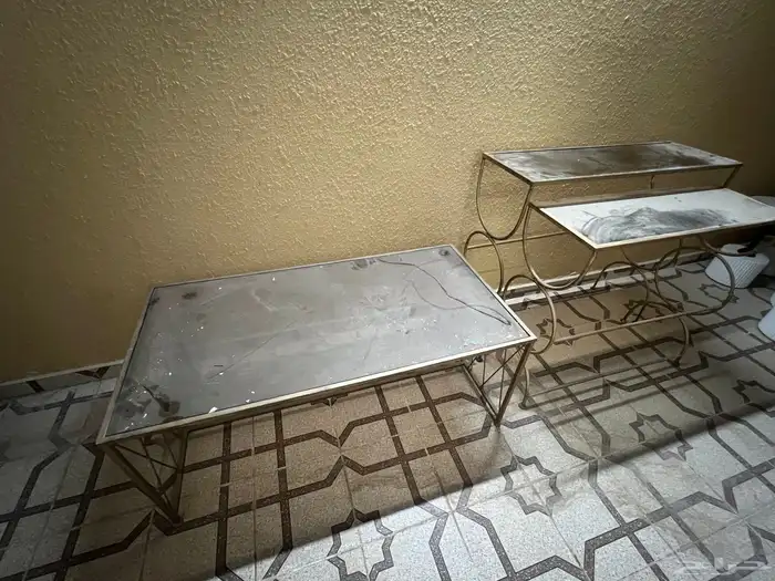 مجلس كنب   طوايل خدمه لون ابيض استقبال 3