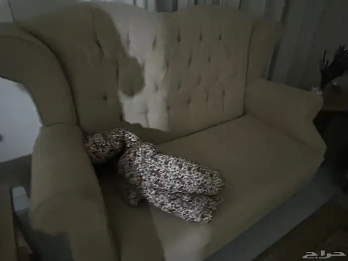 كنب 4 قطع سليم نظيف يكفي 7 اشخاص 4