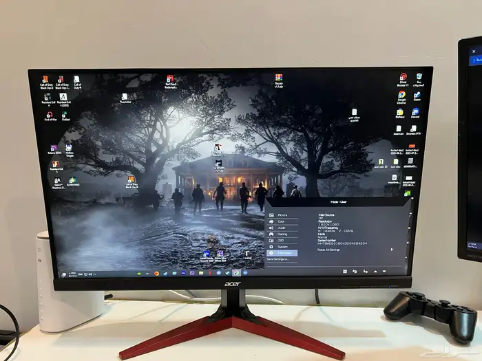 شاشتين acer 165hz   Benq 60hz 1