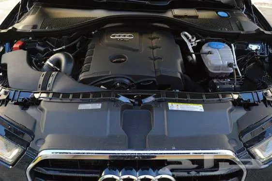 أودي A6 موديل 2015  صالون  لون رمادي غامق 10