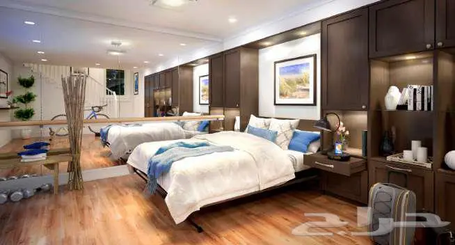 سرير جداري مخفي (هندسة و ديكور و تركيب) 6