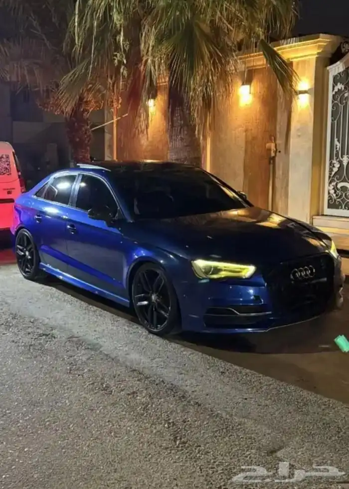 للبيع أودي S3 موديل 2016 نظيف جدا لون ازرق بيبسي 3