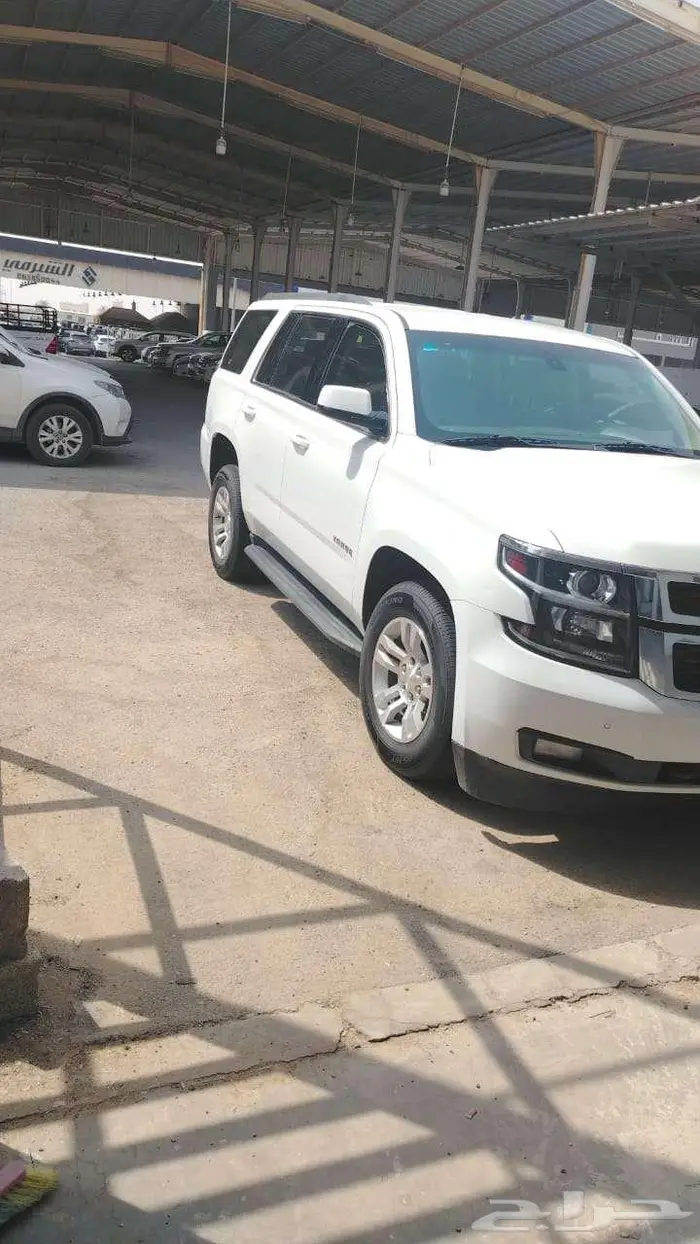 شيفروليه تاهو 2018 دبل ابيض عداد 200 الف كم بودي وكاله 1