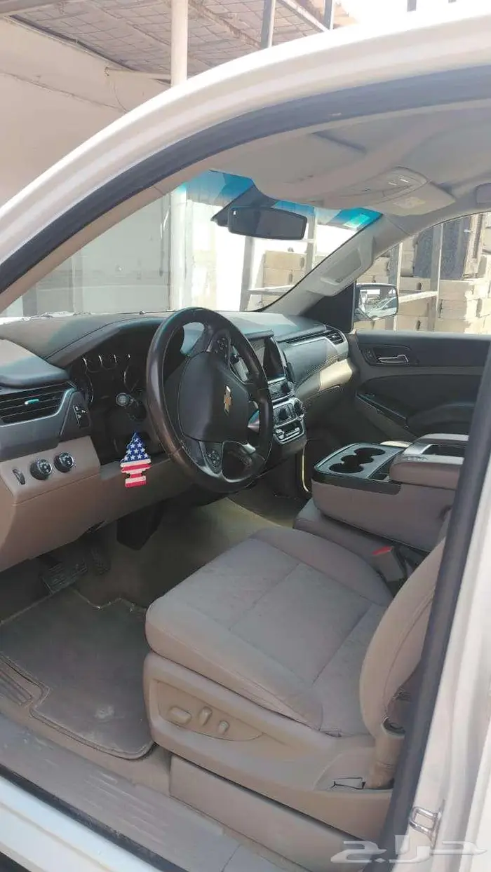 شيفروليه تاهو 2018 دبل ابيض عداد 200 الف كم بودي وكاله 9