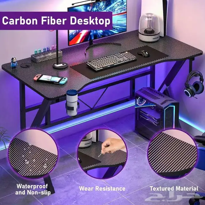 طاولة جيمينج أو طاولة مكتب للدراسة متينة 0