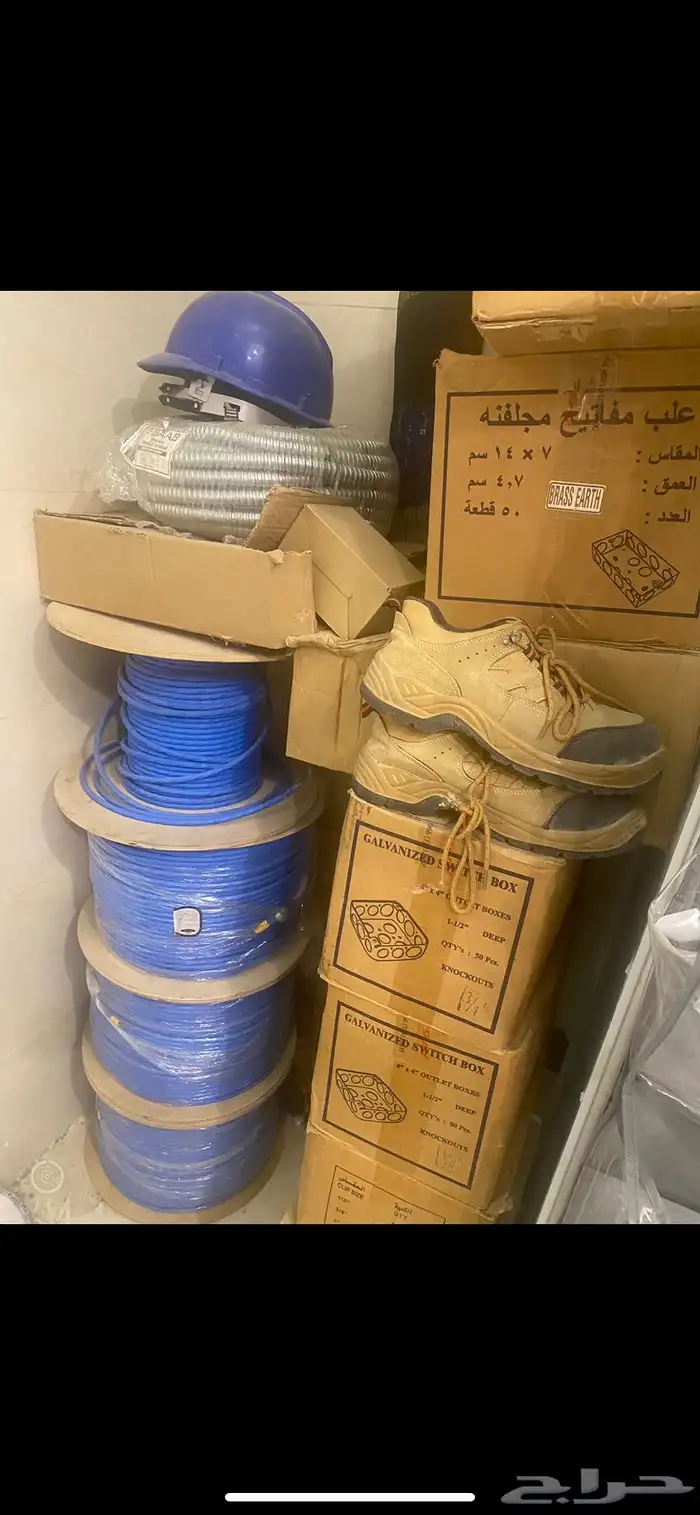 لبيع اسلاك كات 6A وعلب مفاتيح 0