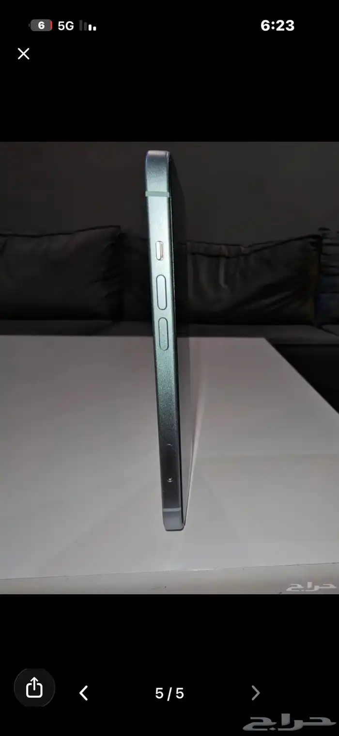 جوال ايفون عادي 15 حجم 128 بطاريه 82 ابيض 0