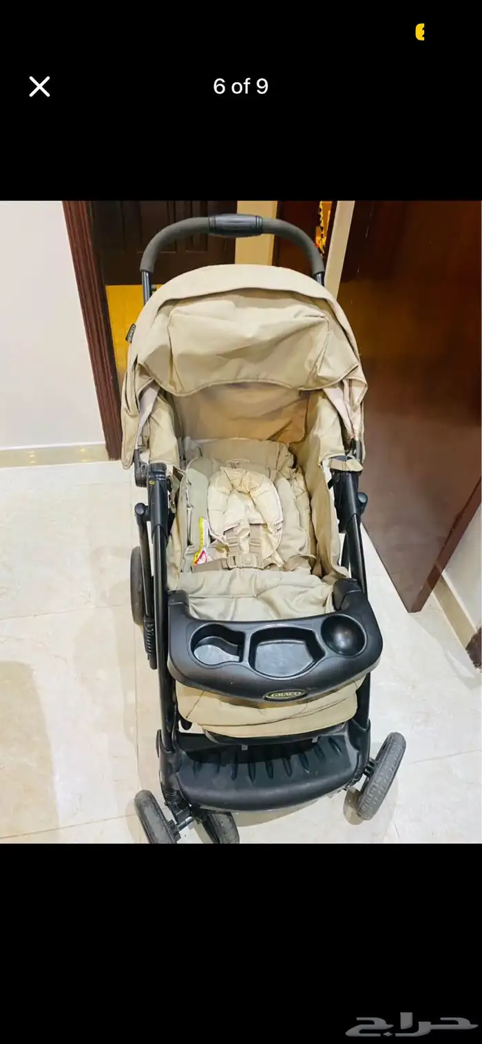 Graco stroller with car seat   car push stand 5